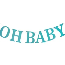 Oh Baby Glittrig Girlang Ljusblå