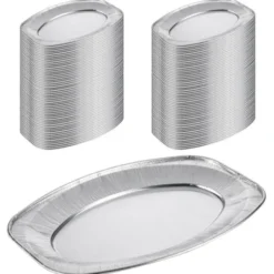 Ovala Uppläggningsfat Aluminium 100-pack