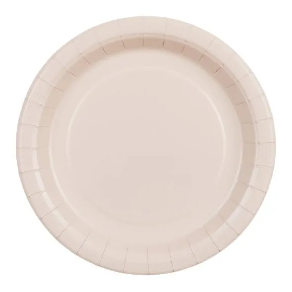 Pappersassietter Beige 18 cm 6-pack