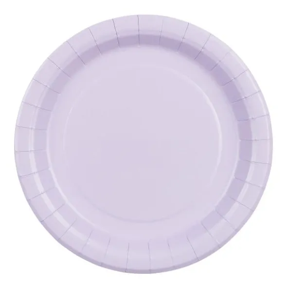 Pappersassietter Lavendel 18 cm 6-pack