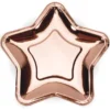 Pappersassietter Metallic Roséguld Stjärna