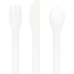 Pappersgafflar Vit 15 cm 100-pack