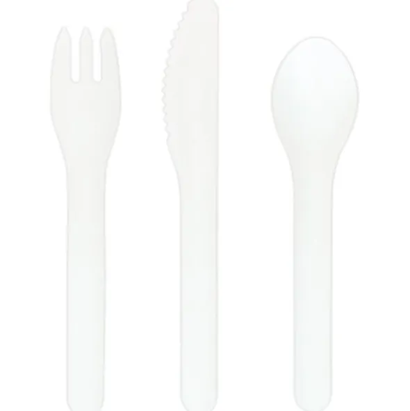 Pappersgafflar Vit 15 cm 100-pack