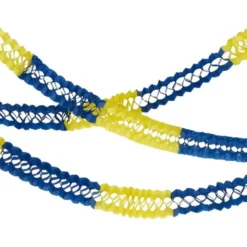 Pappersgirlanger Blå/Gul 4-pack