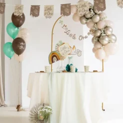 Pappersmuggar Blomning Beige 8-pack