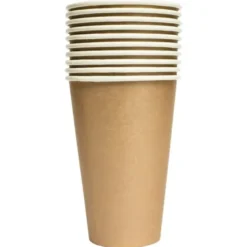 Pappersmuggar Guld 35 cl 10-pack