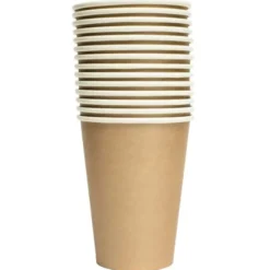 Pappersmuggar Guld 21 cl 14-pack