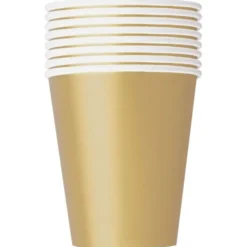 Pappersmuggar Guld 27 cl 8-pack