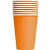 Pappersmuggar Orange 21 cl 8-pack