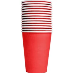 Pappersmuggar Röd 21 cl 14-pack