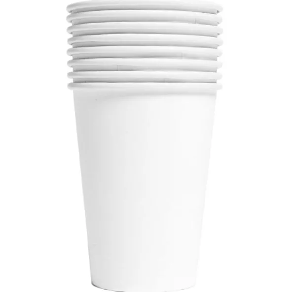 Pappersmuggar Vit 21 cl 8-pack