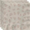 Pappersservetter Blomning Beige/Rosa 20-pack