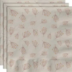 Pappersservetter Blomning Beige/Rosa 20-pack