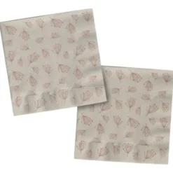 Pappersservetter Blomning Beige/Rosa 20-pack