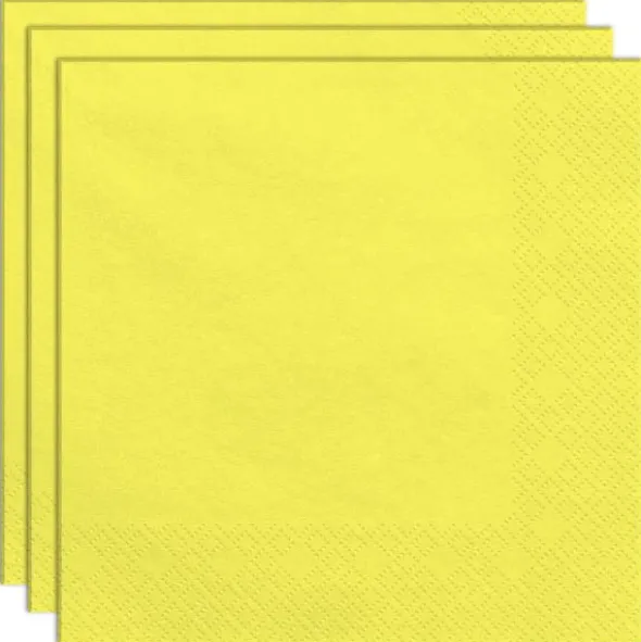 Pappersservetter Gul (20-pack)