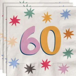 Pappersservetter med Stjärnor 60 år 20-pack