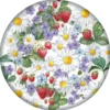 Papperstallrikar Blommor/Jordgubbar 8-pack