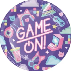 Papperstallrikar Gamer Party 8-pack