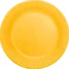 Papperstallrikar Gul 23 cm 8-pack