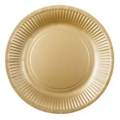 Papperstallrikar Guld 18 cm 20-pack