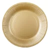 Papperstallrikar Guld 18 cm 8-pack