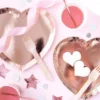 Papperstallrikar Hjärtformade Roséguld