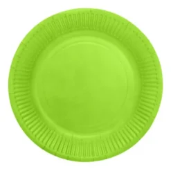 Papperstallrikar Limegrön 18 cm 20-pack