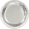 Papperstallrikar Metallic Silver