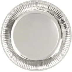Papperstallrikar Metallic Silver