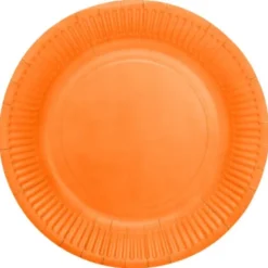 Papperstallrikar Orange 23 cm 16-pack