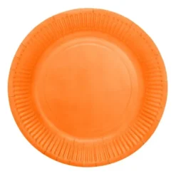 Papperstallrikar Orange 18 cm 20-pack
