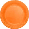 Papperstallrikar Orange 23 cm 8-pack