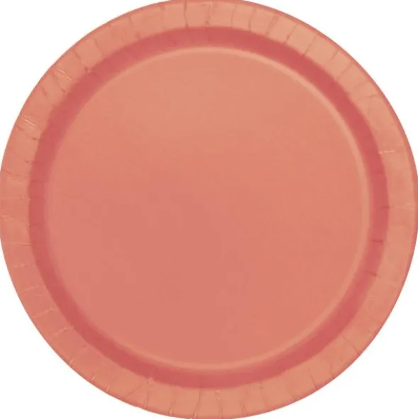 Papperstallrikar Pastell Orange