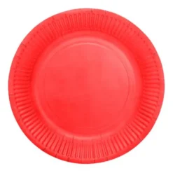 Papperstallrikar Röd 18 cm 20-pack