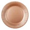 Papperstallrikar Roséguld 18 cm 20-pack