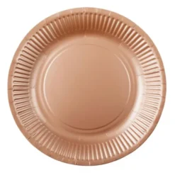 Papperstallrikar Roséguld 18 cm 20-pack