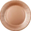 Papperstallrikar Roséguld 23 cm 8-pack
