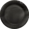 Papperstallrikar Svart 23 cm 16-pack