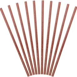 Pappersugrör Roséguld 250-pack