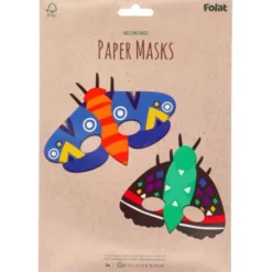Pappmasker Insekter 6-pack