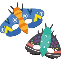 Pappmasker Insekter 6-pack