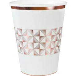 Pappmuggar Art Deco Roseguld