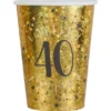 Pappmuggar 40 År Birthday Party Guld