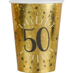 Pappmuggar 50 År Birthday Party Guld