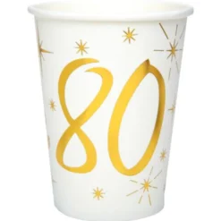 Pappmuggar 80 År Sparkle