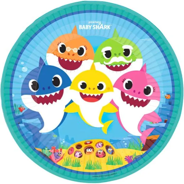 Papptallrikar Baby Shark Party