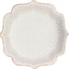 Papptallrikar Prickar Vit & Roseguld