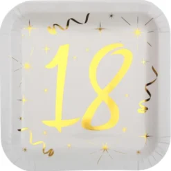 Papptallrikar 18 År Sparkle