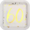 Papptallrikar 60 År Sparkle