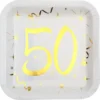 Papptallrikar 50 År Sparkle